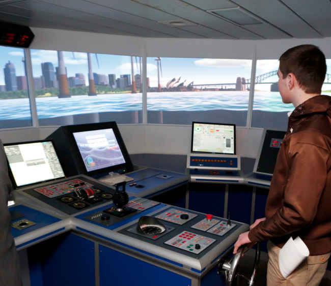 Full Mission Ship Bridge Simulator